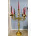 Candelabro oro 5 fuochi H 78 cm
