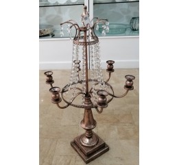 Candeliere Regal a 6 bracci con brindoli H 90 cm