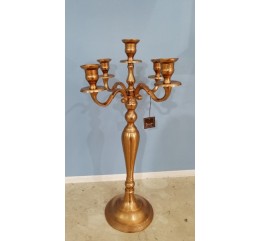 Candelabro Lumiere 5 fuochi  color bronzo H 58 cm