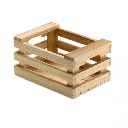 Cassetta legno fruit- Cestino portapane in legno naturale Cassetta legno fruit- Cestino portapane in legno naturale