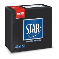 Tovaglioli di carta Fato linea Star monouso colore nero 40 pz