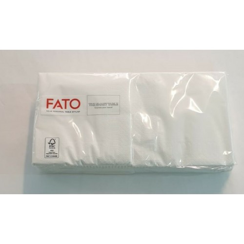 Tovaglioli monouso Fato The Smart Table 25x25 colore bianco Tovaglioli monouso Fato The Smart Table 25x25 colore bianco