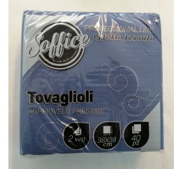 Tovaglioli di carta Soffice effetto tessuto Pz 40 blu notte