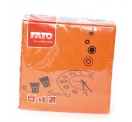 Tovagliolo Fato Aperò arancio conf. 50 pz monouso