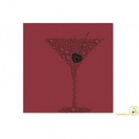 Tovagliolo Fato Manhattan bordeaux conf. 50 pz monouso
