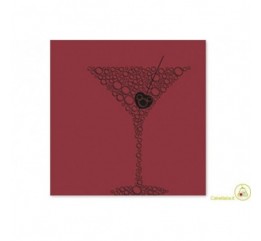 Tovagliolo Fato Manhattan bordeaux conf. 50 pz monouso