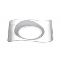 Piattino plastica trasparente Forma Finger Food Conf. 50 Pz