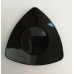Piattino plastica nera Finger Food Conf. 25 Pz