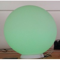 Sfera luminosa diam. 35 led multicolor con base ricaricabile e telecomando