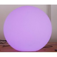 Sfera luminosa diam. 30 led multicolor con base ricaricabile e telecomando