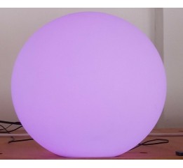Sfera luminosa diam. 30 led multicolor con base ricaricabile e telecomando