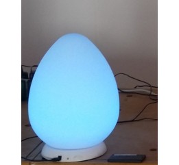 Ovetto luminoso cm 30 led multicolor con base ricaricabile e telecomando