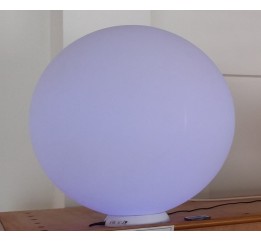 Sfera luminosa diam. 50 led multicolor con base ricaricabile e telecomando