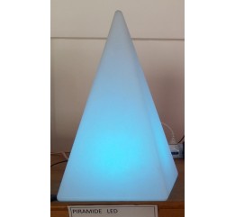 Piramide luminosa led multicolor cm 50 con base ricaricabile e telecomando