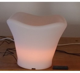 Secchiello luminoso led multicolor con spina e telecomando