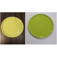 Piatto Pizza Saturnia Napoli cm 31 giallo cangiante
