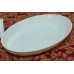 Pirofila in porcellana bianca ovale cm 42x25x5