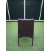 SET 4 SEDIE CASALE NERE IN POLYRATTAN