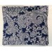 Tovaglia 1,75x1,50 mt blu bicolore damascata