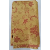 Tovaglia bicolore oro e arancio 160x160 cm