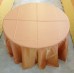 Tovaglia rotonda arancio cotone rasato 2,70 mt