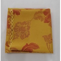 Tovagliolo bicolore oro e arancio 50x50 cm Tovagliolo bicolore oro e arancio 50x50 cm