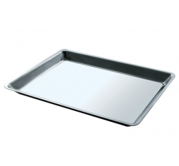 Vassoio rettangolare Salvinelli 31 x 22 x 2 cm acciaio inox 